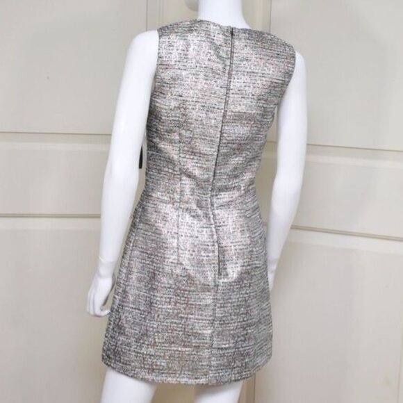 French Connection Sunlight Summer Metallic sz 6 Dress - Picture 4 of 11